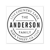 Rücksendeadresse mit benutzerdefinierten Familienn Permastempel (Design)