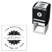 Rücksendeadresse mit benutzerdefinierten Familienn Permastempel (Beispiel)