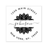 Rücksendeadresse mit benutzerdefinierten Familienn Permastempel (Design)