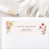 Rücksendeadresse mit farbenfrohen Frühlingsblumen (Insitu)