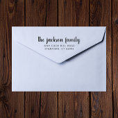 Rücksendeadresse mit Kontaktinformationen für benu Gummistempel