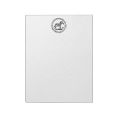 Rücksendeadresse mit niedlichen Zebra-Stehenden Na Notizblock (Rotiert)