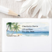 Rücksendeadresse mit tropischen Palmen (Insitu)