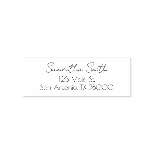 Rücksendeadresse modern permastempel (Design)