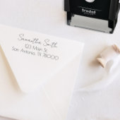 Rücksendeadresse modern permastempel