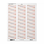 Rücksendeadresse | Modern Pink Watercolor Splash (Vorne)