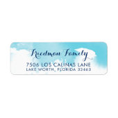 RÜCKSENDEADRESSE Moderne Aquarelle (Vorne)