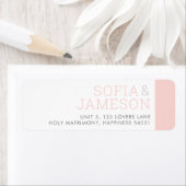 RÜCKSENDEADRESSE Moderne Art niedliches Rosa (Insitu)