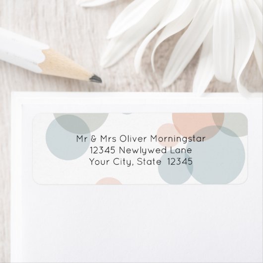 Rücksendeadresse | Moderne Confetti Dots (Insitu)