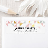 RÜCKSENDEADRESSE moderne Dreieck Aztec Muster Kora (Insitu)