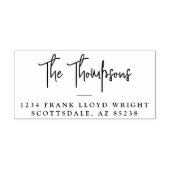 Rücksendeadresse Moderne elegante Kalligraphie Permastempel (Design)