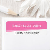 RÜCKSENDEADRESSE Moderne, fette Winkel pink (Insitu)