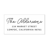 Rücksendeadresse Moderne Handschrift Name Gummistempel (Prägung)