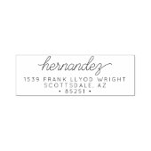 Rücksendeadresse Moderne Kalligrafie-Skriptereien Permastempel (Design)