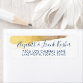 RÜCKSENDEADRESSE Moderne Luxus Goldmedaille Blau (Insitu)