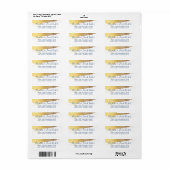 RÜCKSENDEADRESSE Moderne Luxus Goldmedaille Blau (Vorne)