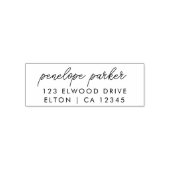Rücksendeadresse | Moderne minimale Elegantenschri Permastempel (Design)
