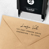 Rücksendeadresse Moderne minimale Namensadresse Permastempel