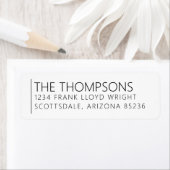 Rücksendeadresse Moderne Minimalistische Hochzeitf (Insitu)