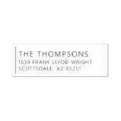 Rücksendeadresse Moderne Minimalistische Hochzeitf Permastempel (Design)