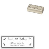 Rücksendeadresse Moderne Minimalistische Paare Gummistempel (Stempel)