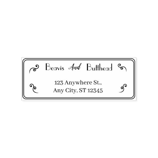 Rücksendeadresse Moderne Minimalistische Paare Gummistempel (Prägung)