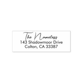 Rücksendeadresse Moderne Minimalistische Schrift Permastempel