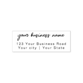 Rücksendeadresse Moderne Minimalistische Schrift Permastempel