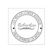 Rücksendeadresse Moderne Typografie Gummistempel (Prägung)