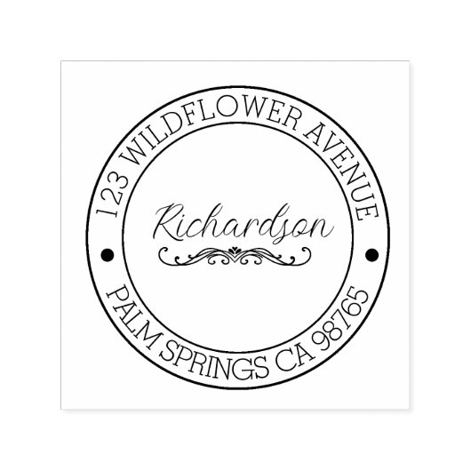 Rücksendeadresse Moderne Typografie Permastempel (Design)