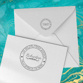 Rücksendeadresse Moderne Typografie Permastempel