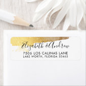 RÜCKSENDEADRESSE Moderne, vergoldete goldfarbene G (Insitu)