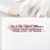 Rücksendeadresse Moderne Wasserfarbe Pinselstrich  (Insitu)