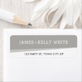 RÜCKSENDEADRESSE Moderne Winkel cool grau (Insitu)