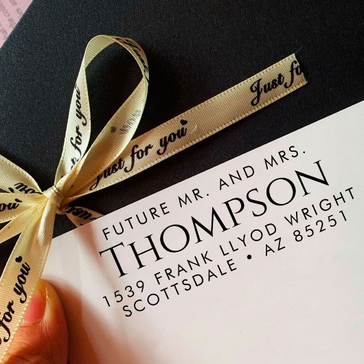 Rücksendeadresse Moderne Zukunft Herr und Frau Maß Permastempel