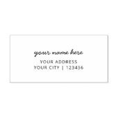 Rücksendeadresse Moderner einfacher Skriptname Permastempel (Design)