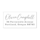 Rücksendeadresse Moderner, eleganter Skriptname Permastempel (Design)