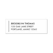 Rücksendeadresse moderner Liniennamen Permastempel (Design)