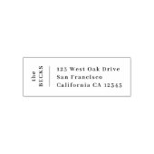 Rücksendeadresse | Moderner Minimal Stilvoll Trend Permastempel (Design)