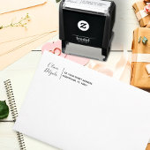 Rücksendeadresse Moderner Minimalistischer Chizskr Permastempel