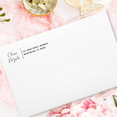 Rücksendeadresse Moderner Minimalistischer Chizskr Permastempel