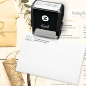 Rücksendeadresse Moderner Minimalistischer Chizskr Permastempel