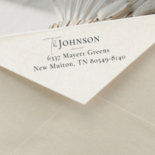 Rücksendeadresse Moderner Minimalistischer Familie Permastempel