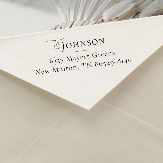 Rücksendeadresse Moderner Minimalistischer Familie Permastempel