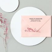 Rücksendeadresse Moderner Minimalistischer Name Gummistempel