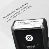 Rücksendeadresse Moderner Minimalistischer Name Permastempel