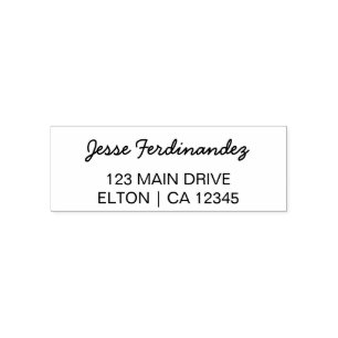 Rücksendeadresse Moderner Minimalistischer Skriptn Permastempel