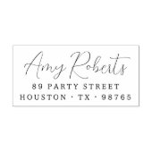 Rücksendeadresse Moderner Minimalistischer Skriptn Permastempel (Design)