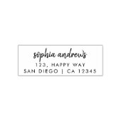 Rücksendeadresse Moderner Minimalistischer Skriptn Permastempel (Design)