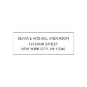 Rücksendeadresse Moderner Minimalistischer Skriptn Permastempel (Design)